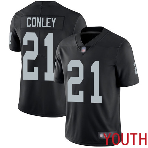 Oakland Raiders Limited Black Youth Gareon Conley Home Jersey NFL Football #21 Vapor Untouchable Jersey->youth nfl jersey->Youth Jersey